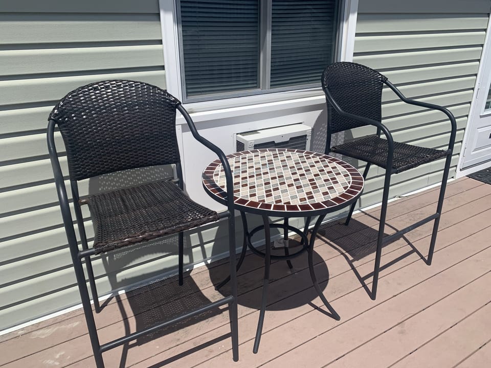Have your morning coffee!!! Our favorite seats. 