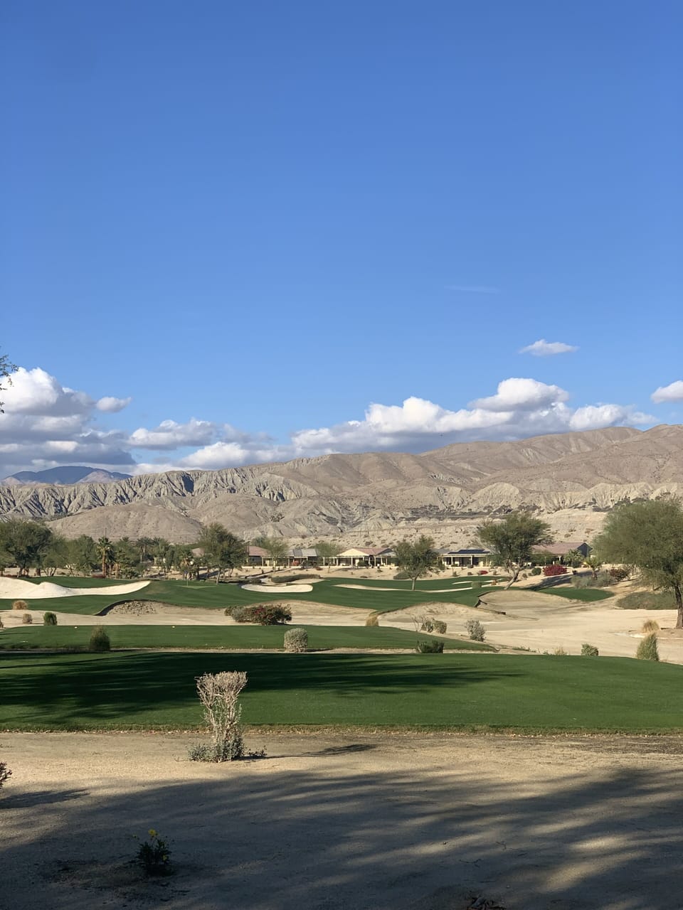 View from the left corner of the back yard. 18th tee box Shadow Hills North