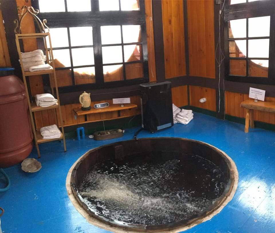 Beautiful all natural hot tub available for private booking experience for $25