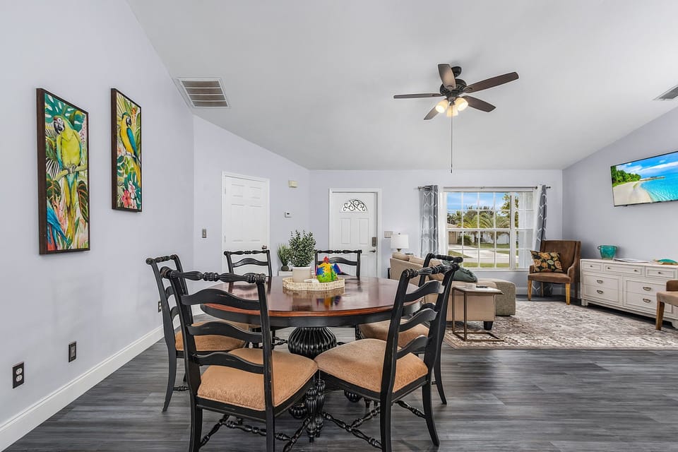 Plenty of room for eating meals or playing games! 