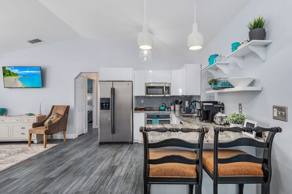 With this open floorplan you never feel left out of the fun!
