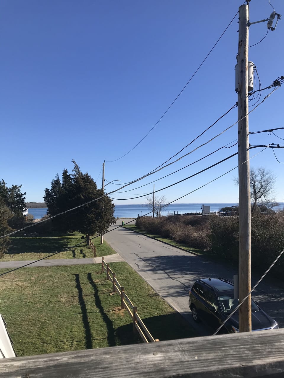 Ocean views from second floor deck. 