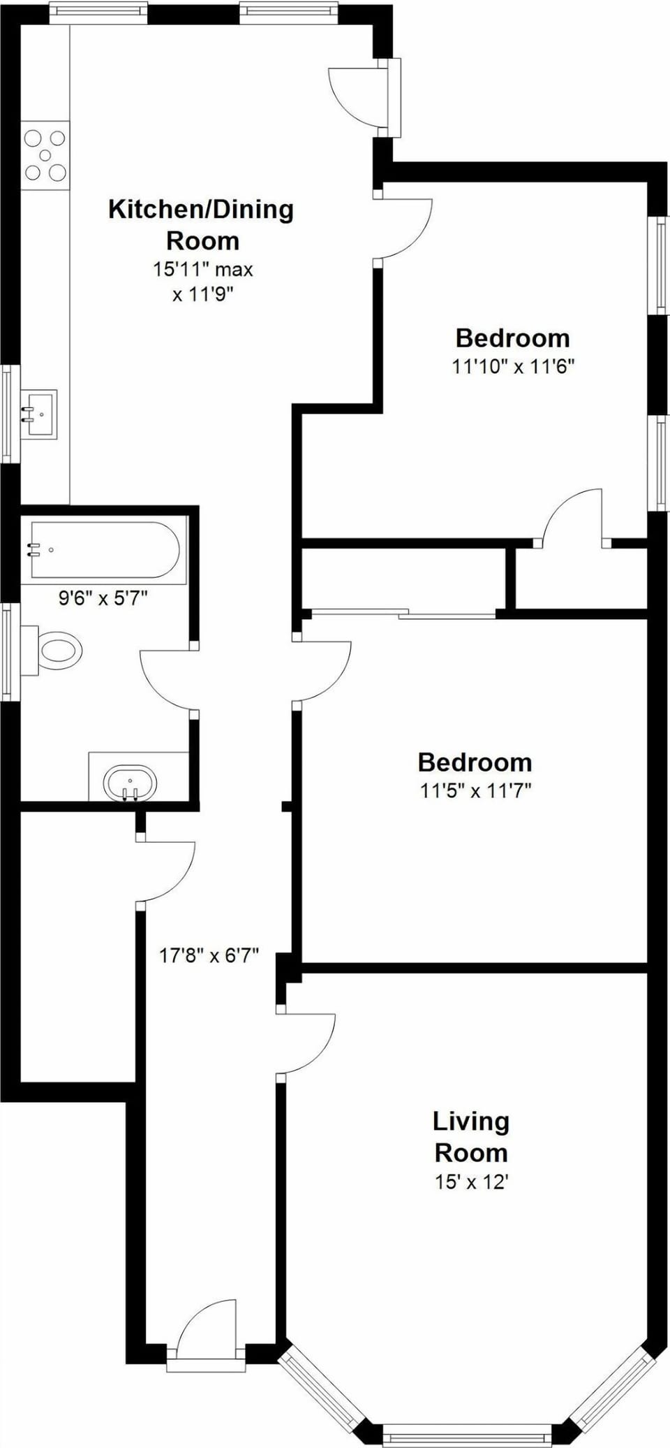 floor plan of apartment