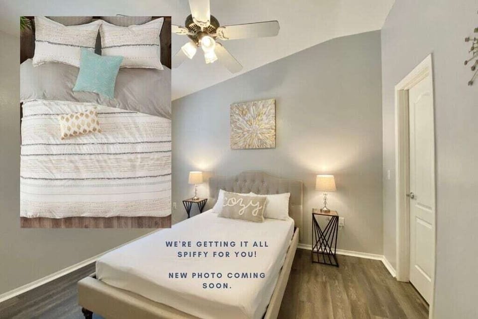 Full En Suite Bedroom-cozy yet spacious room. Updated photo coming soon.