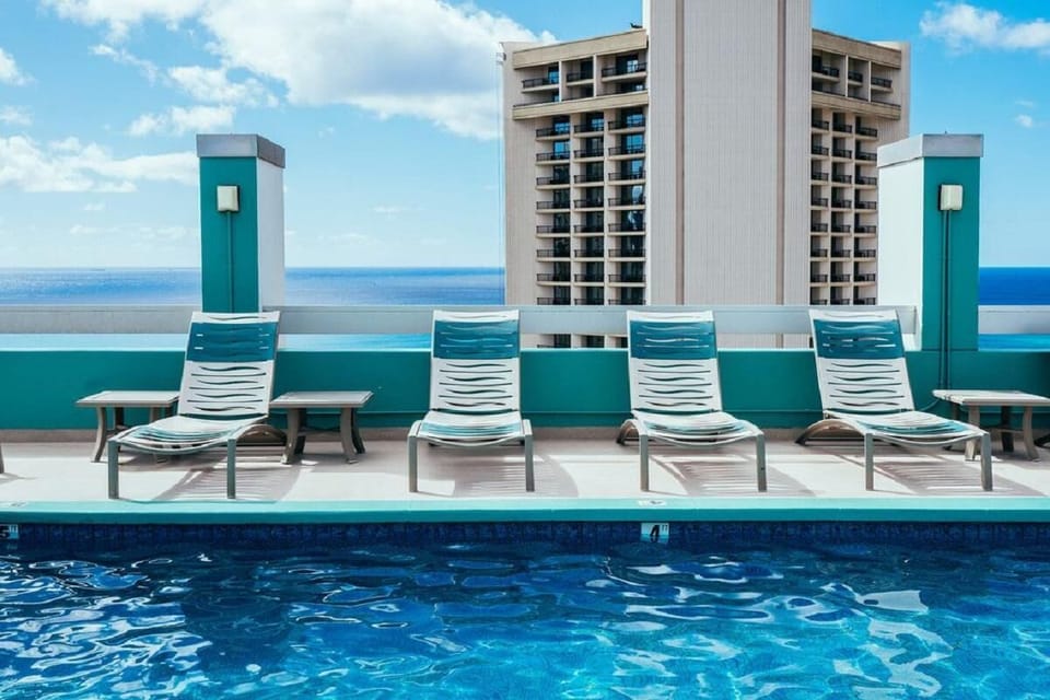 Lounge by the pool and enjoy the view!