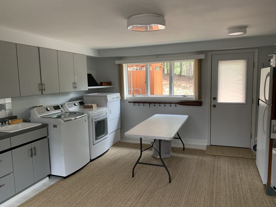 Laundry room, extra fridge. 