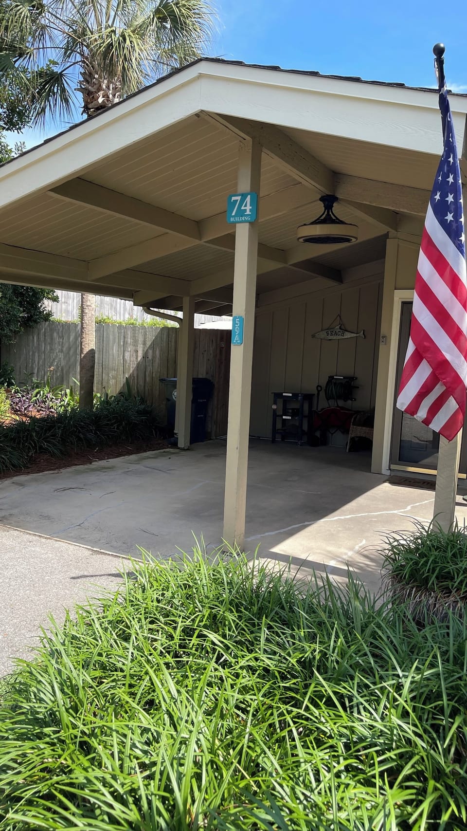 Covered parking right to the front door