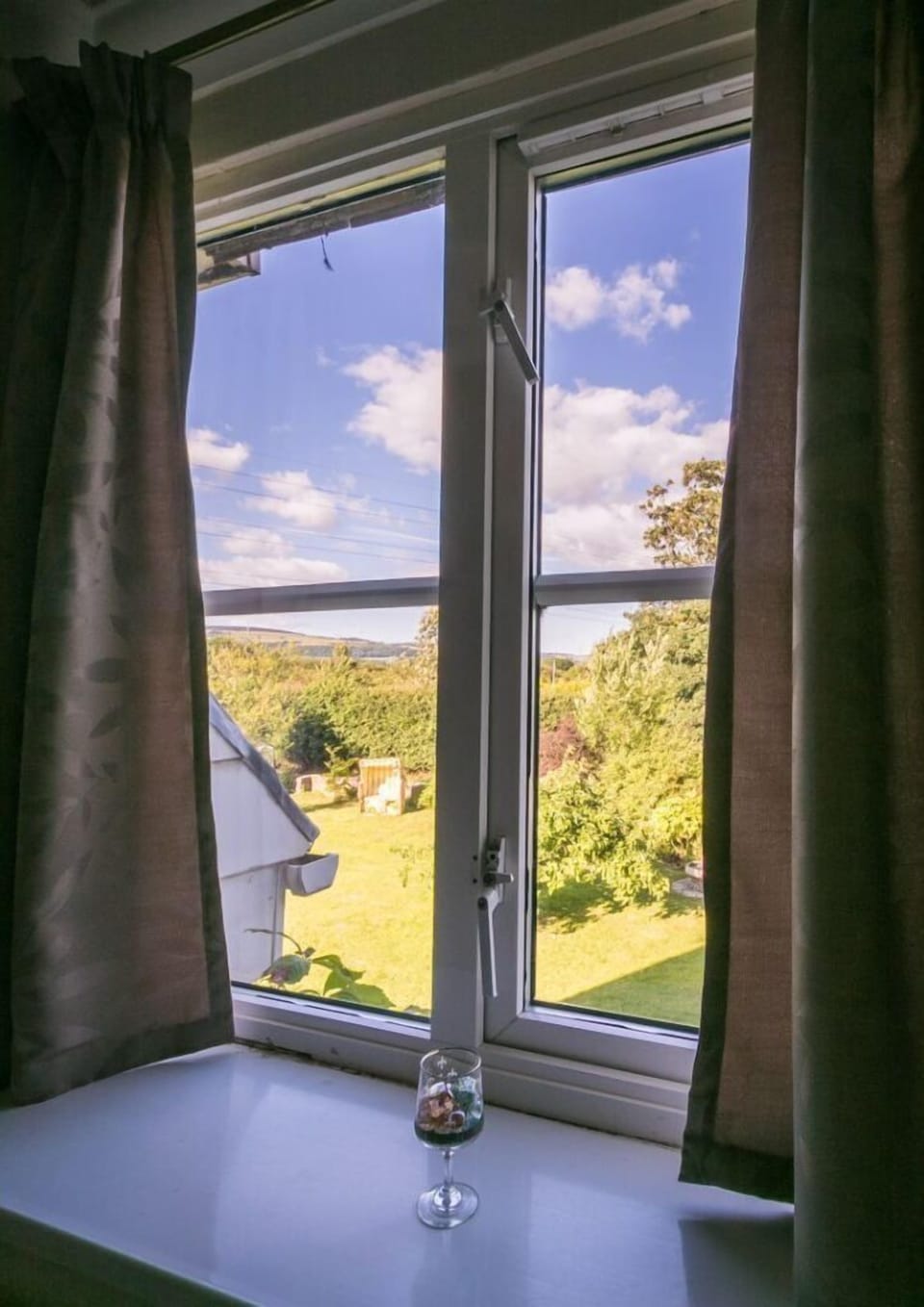 Lodge looking over Margam hills