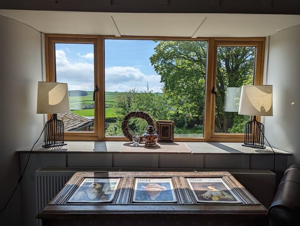 view to enclosed garden