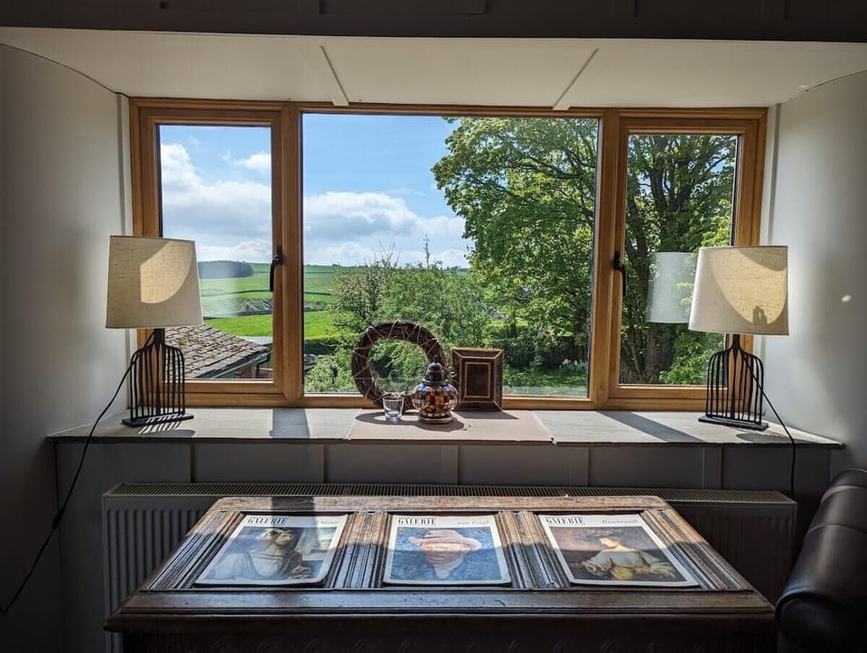 view to enclosed garden