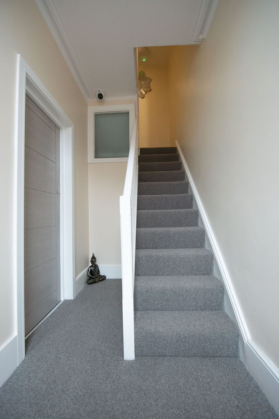 Hallway to Flat - Flat Door on the left