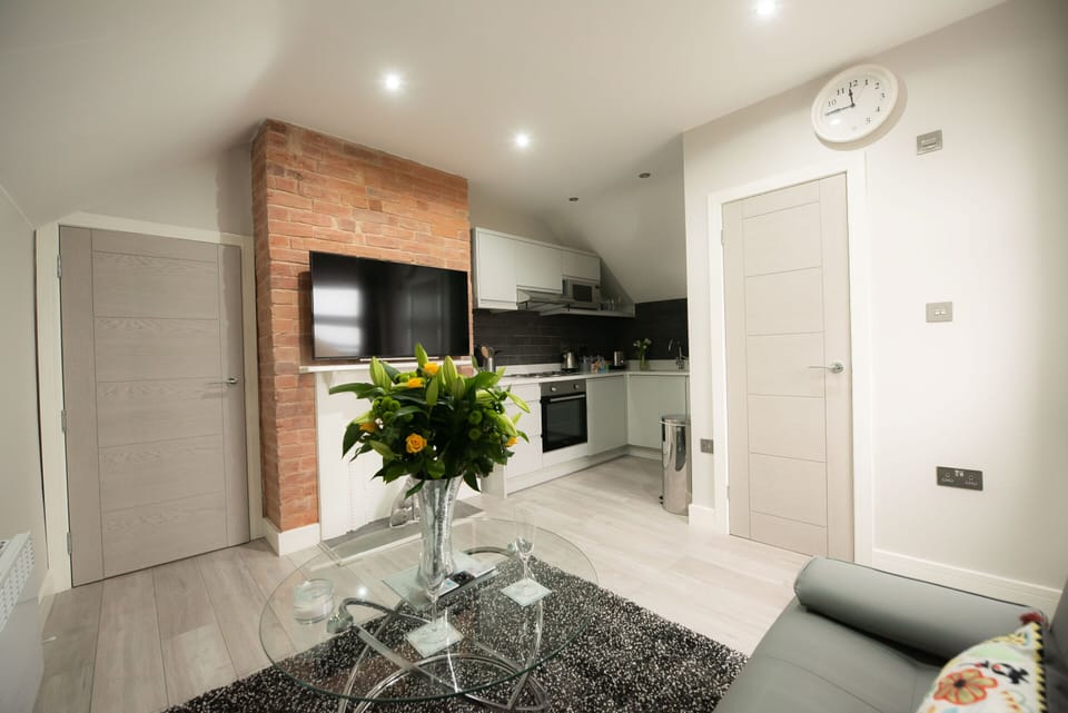 Deluxe Penthouse - Kitchen - Perspective from Living Room