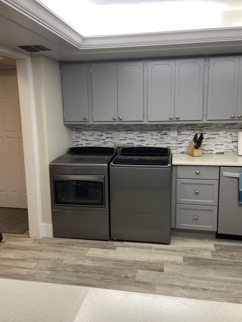 In unit washer and dryer