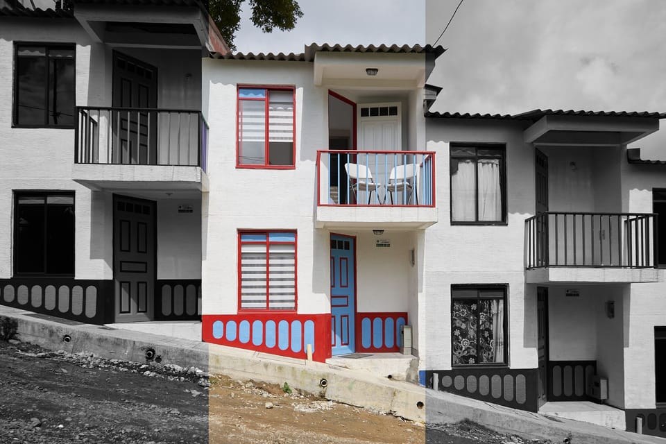 front of the property