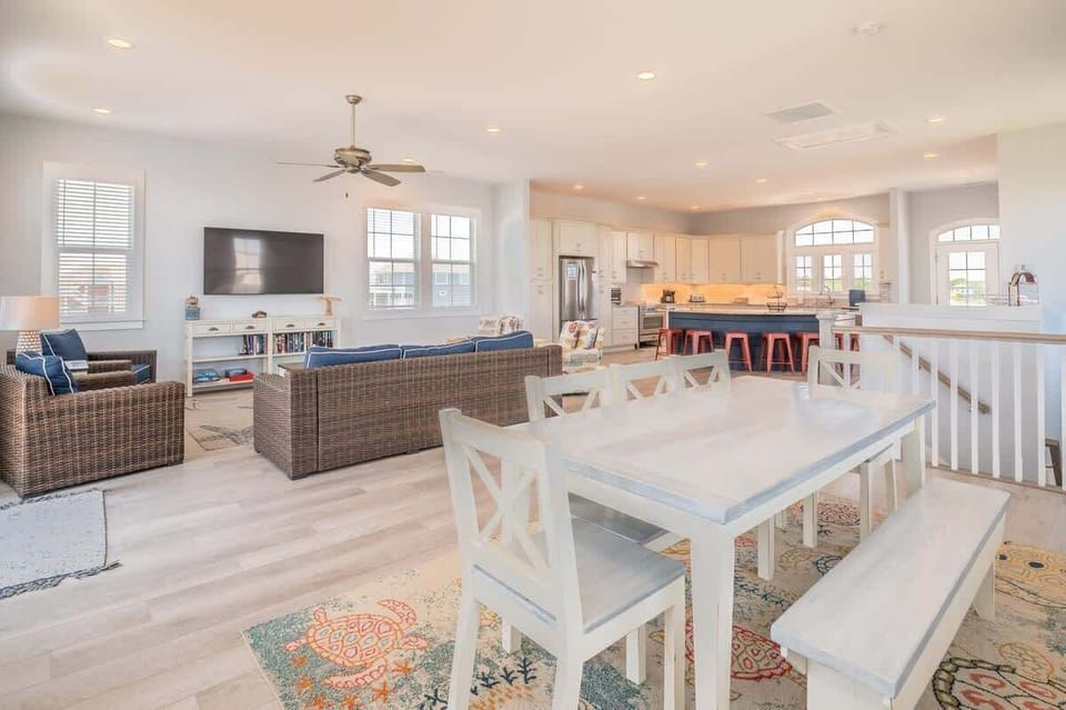 Open Concept Living Room - Dining Room - Kitchen