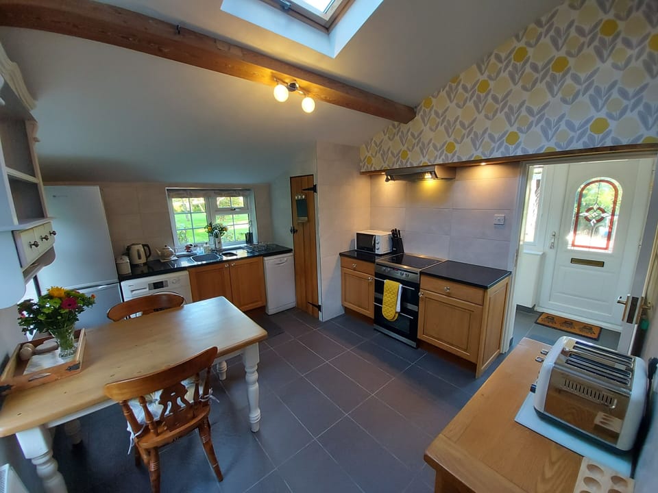 Kitchen view from lounge door