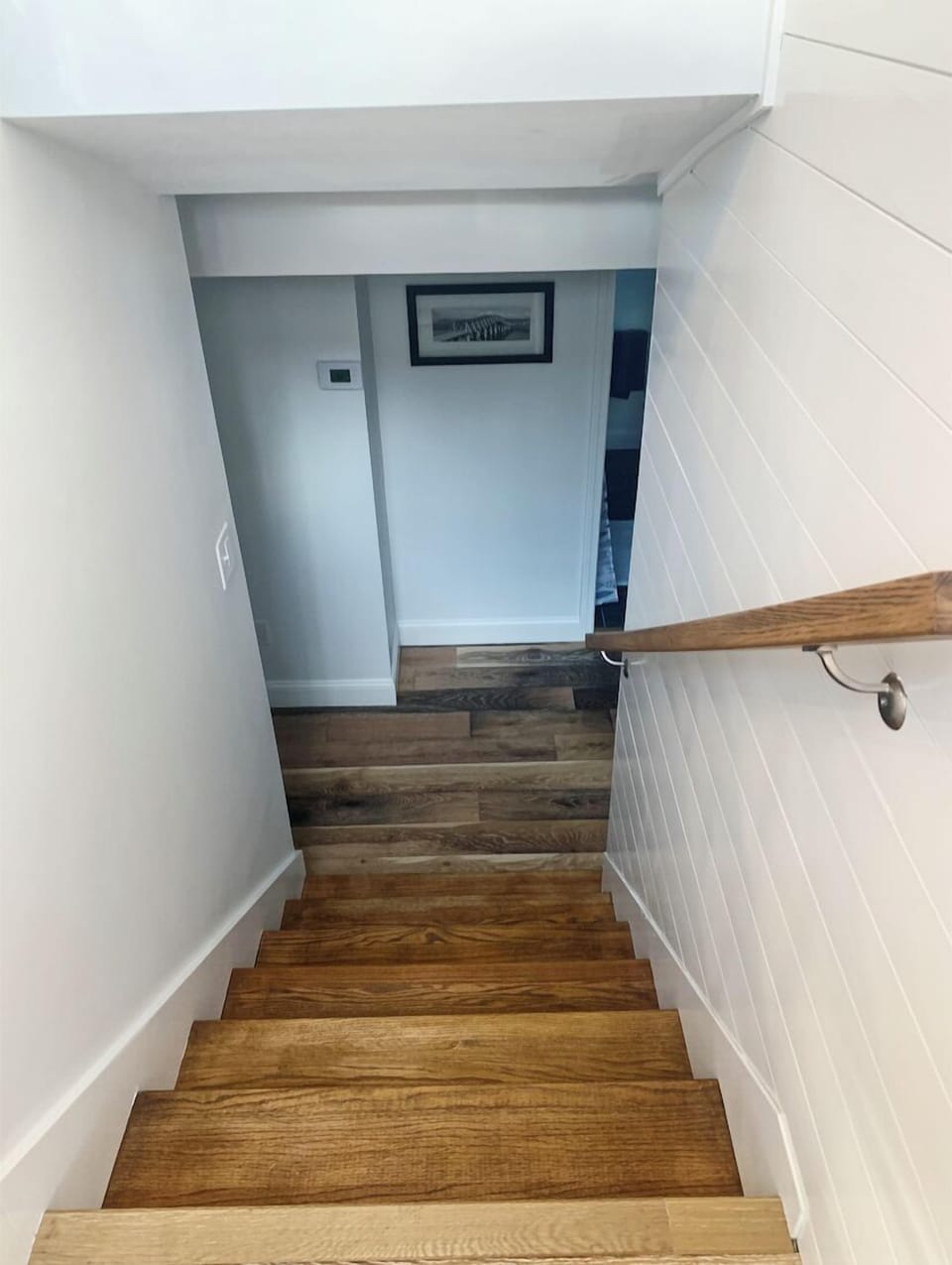 Stairs to family room and 3rd bedroom