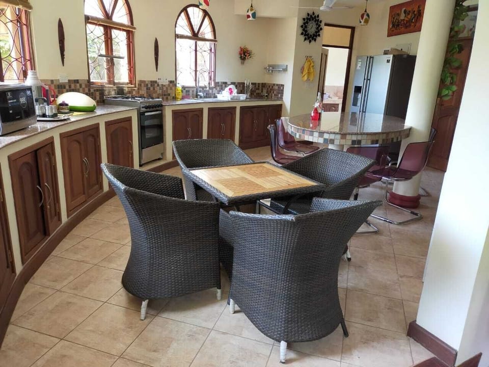 Open-plan kitchen.