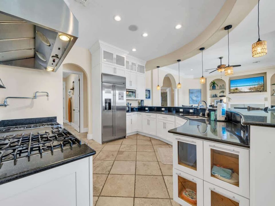 Lovely White Gourmet Kitchen, With Ample Storage and Counterspace
