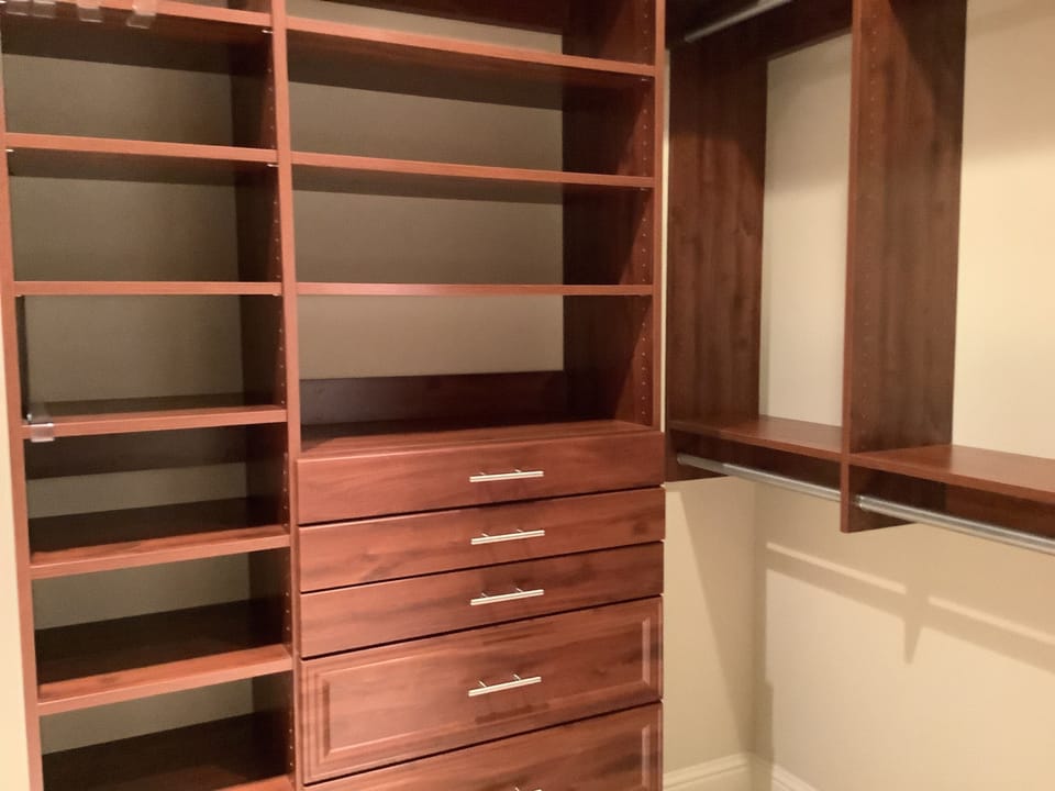 Abundant closet storage in both master en-suites.