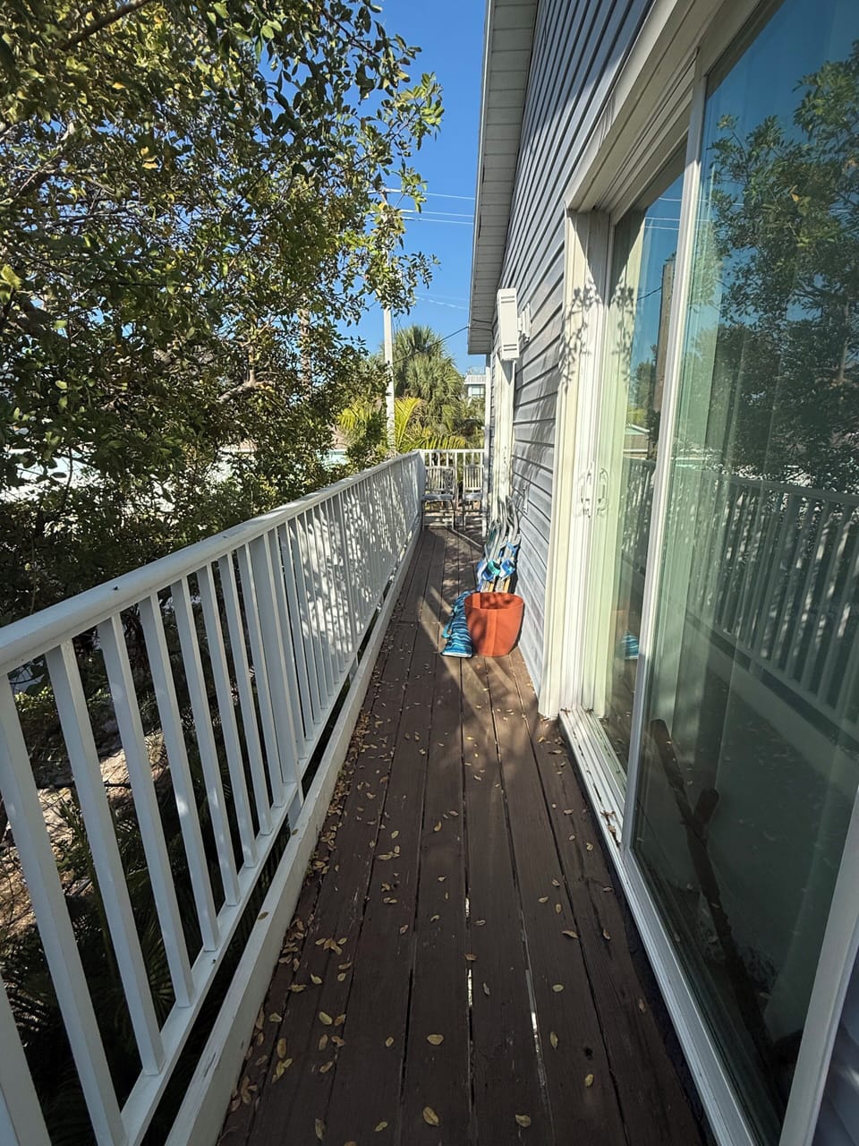 Morning sun deck!
