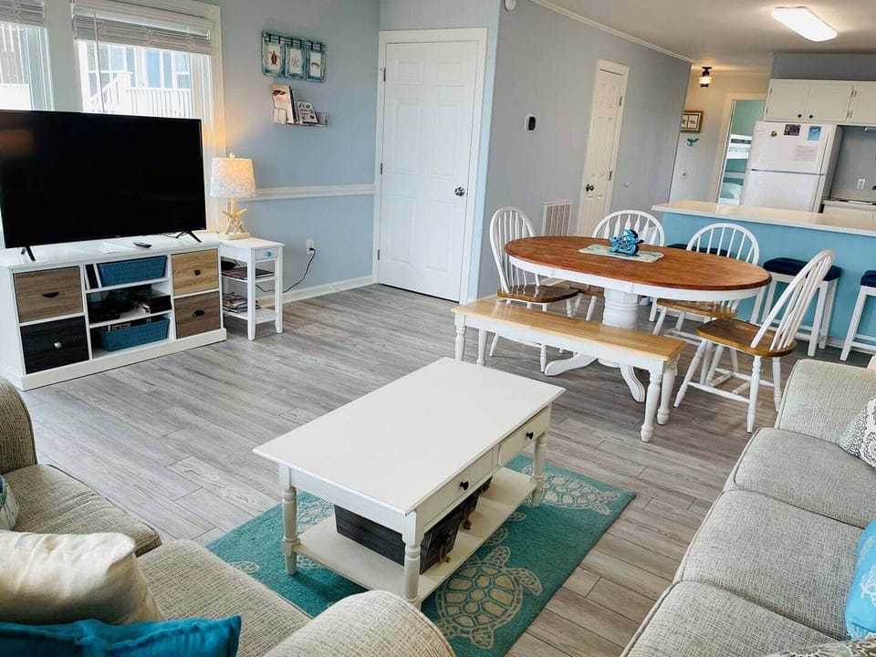 Lower Level Kitchen, Dining and Living Area