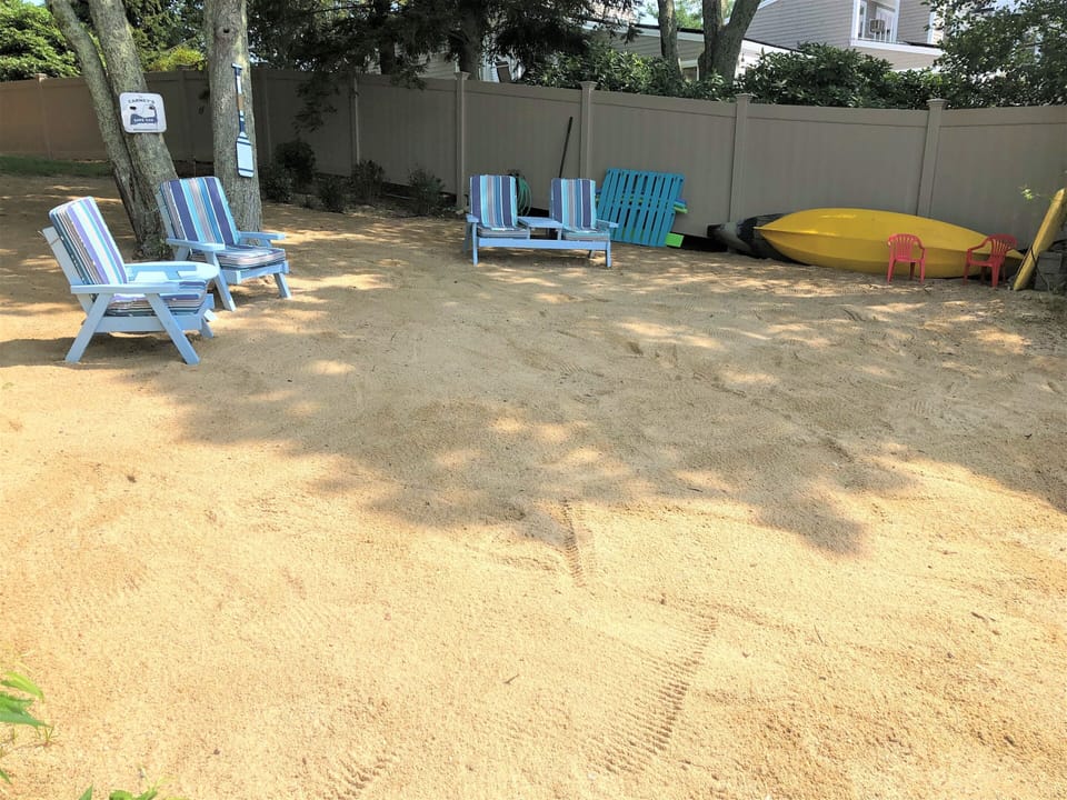Private Beach in backyard