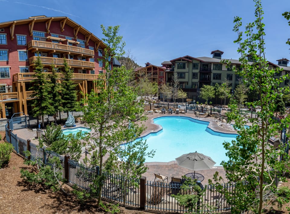 Village year-round heated pool and jacuzzi.
