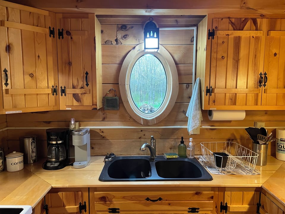 Sink and coffee area