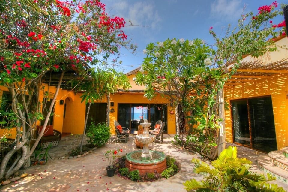 Interior courtyard.  Bedrooms 2 & 3 are on either side.  