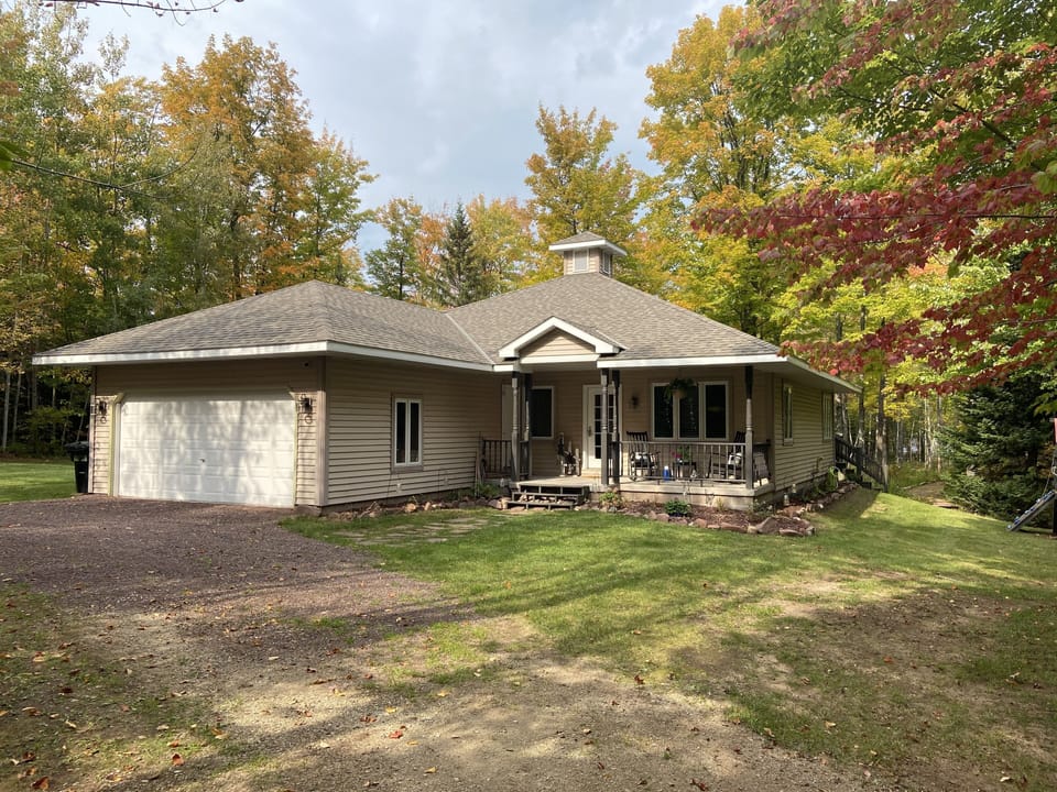 House in the fall- colors are so pretty up north 