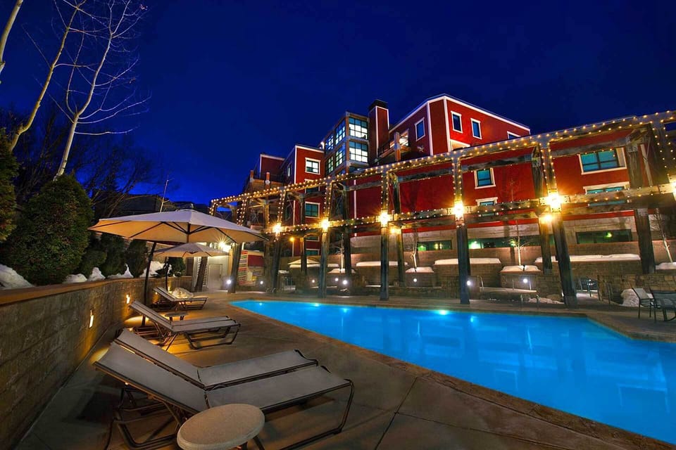 Outdoor pool area