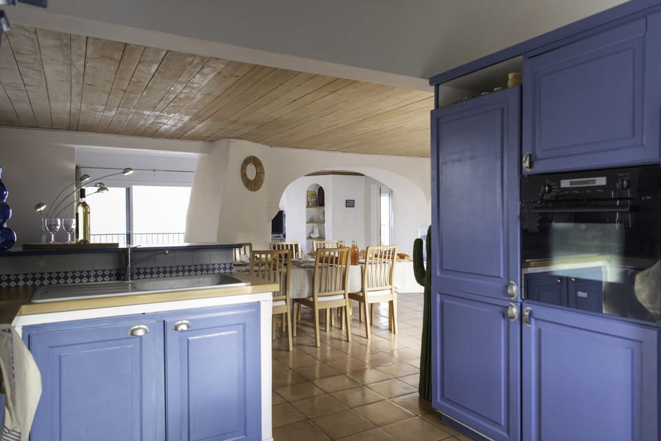 Kitchen open to the living room