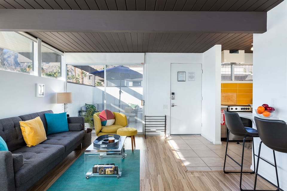 Living area and outdoor patio