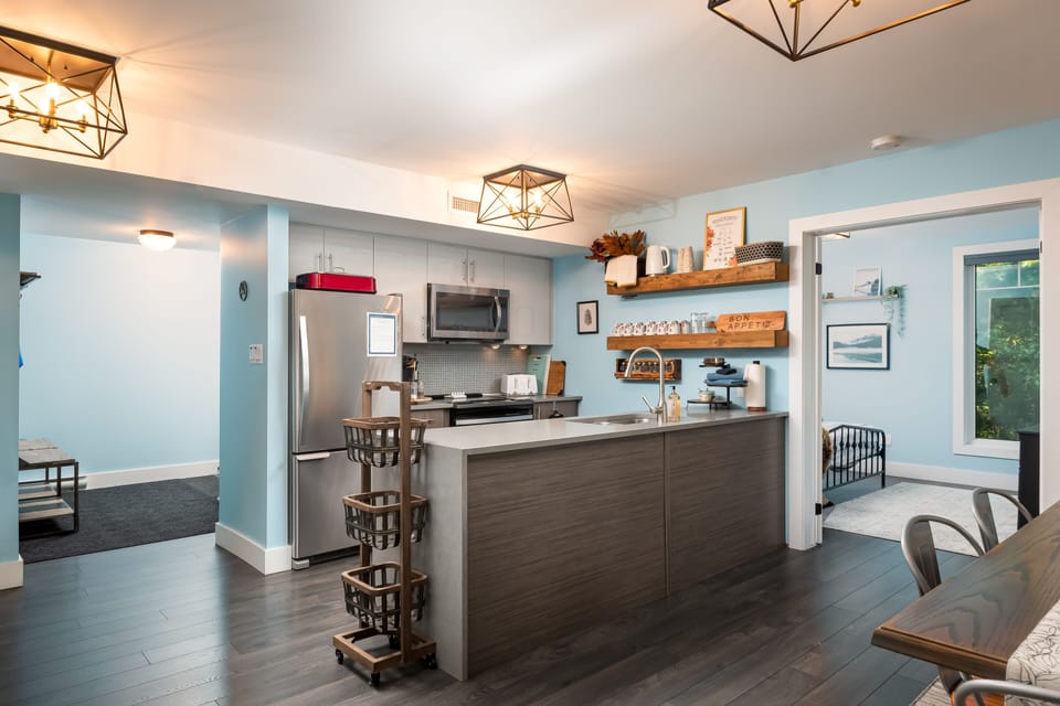 The kitchen will have everything you need at your home away from home.