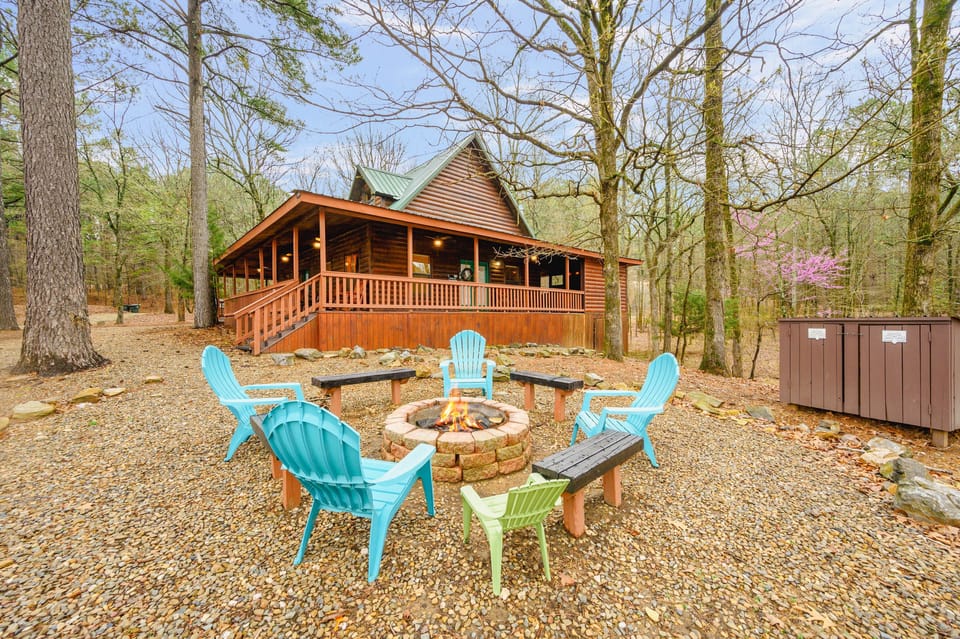 1 1 Nothing beats the crackling of a fire and the coziness of a cabin in the woods.