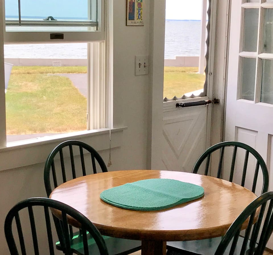 Eat in kitchen with views of water