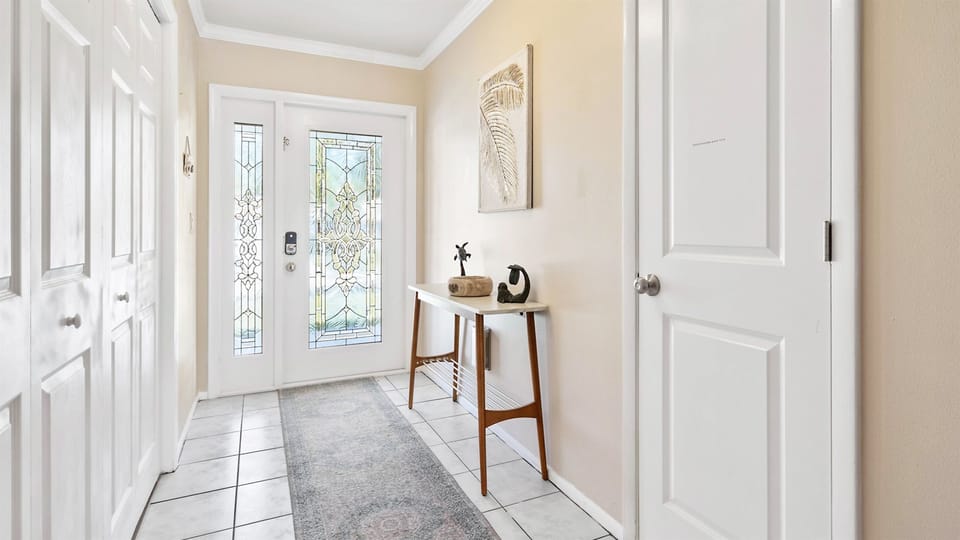 Step into comfort—our inviting entryway sets the tone for a relaxing and stylish stay.