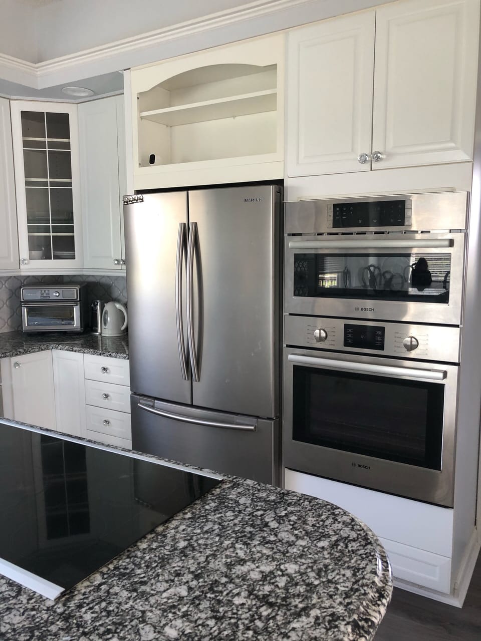 Kitchen with top of line appliances 