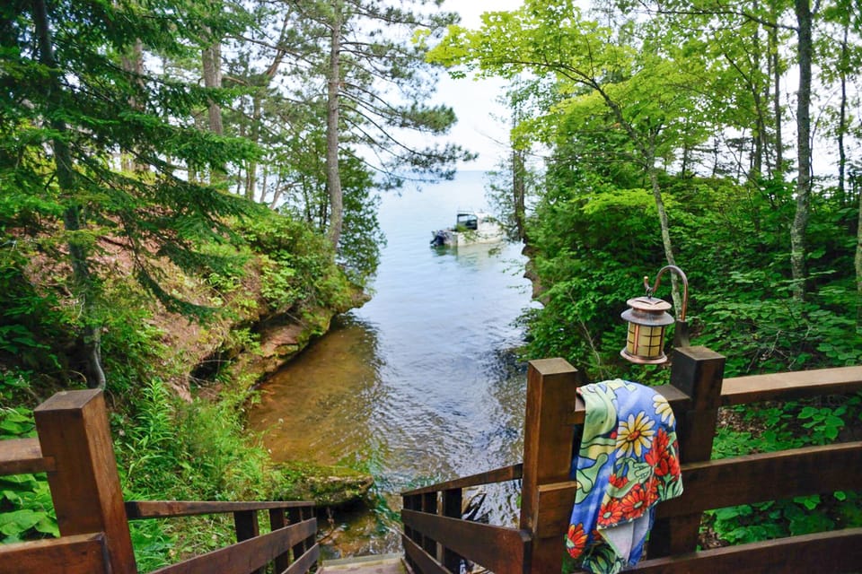 The Hidden Cove Home.  Lake Views, Washburn, WI. 2170098