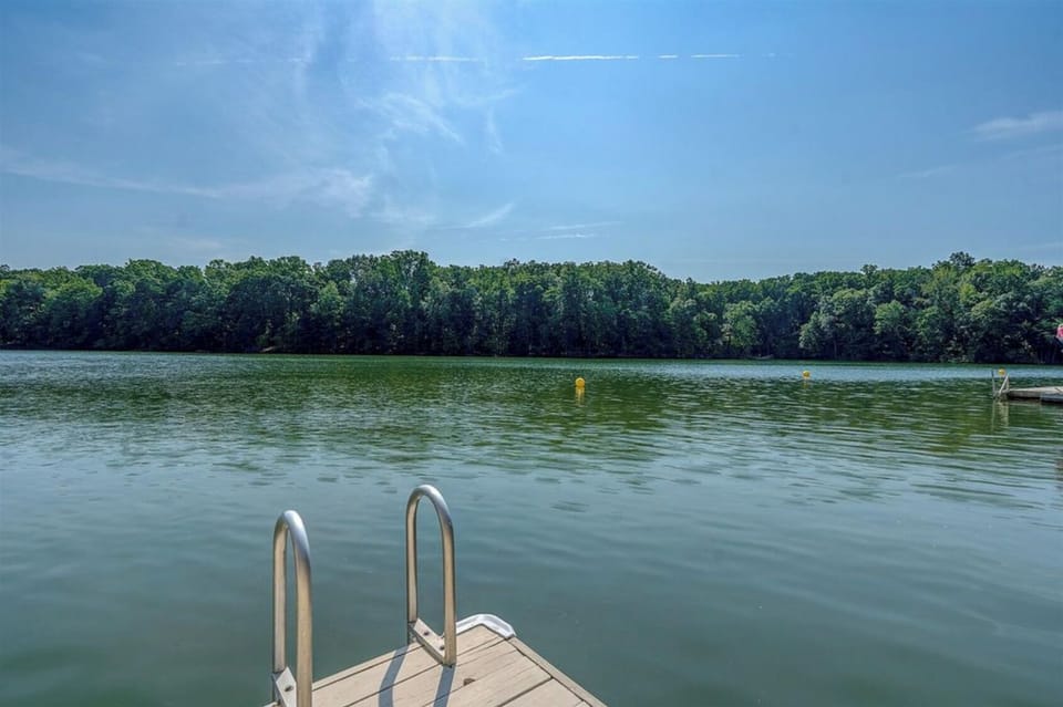 View from dock, looking across the cove to the Smith Mountain Lake State Park