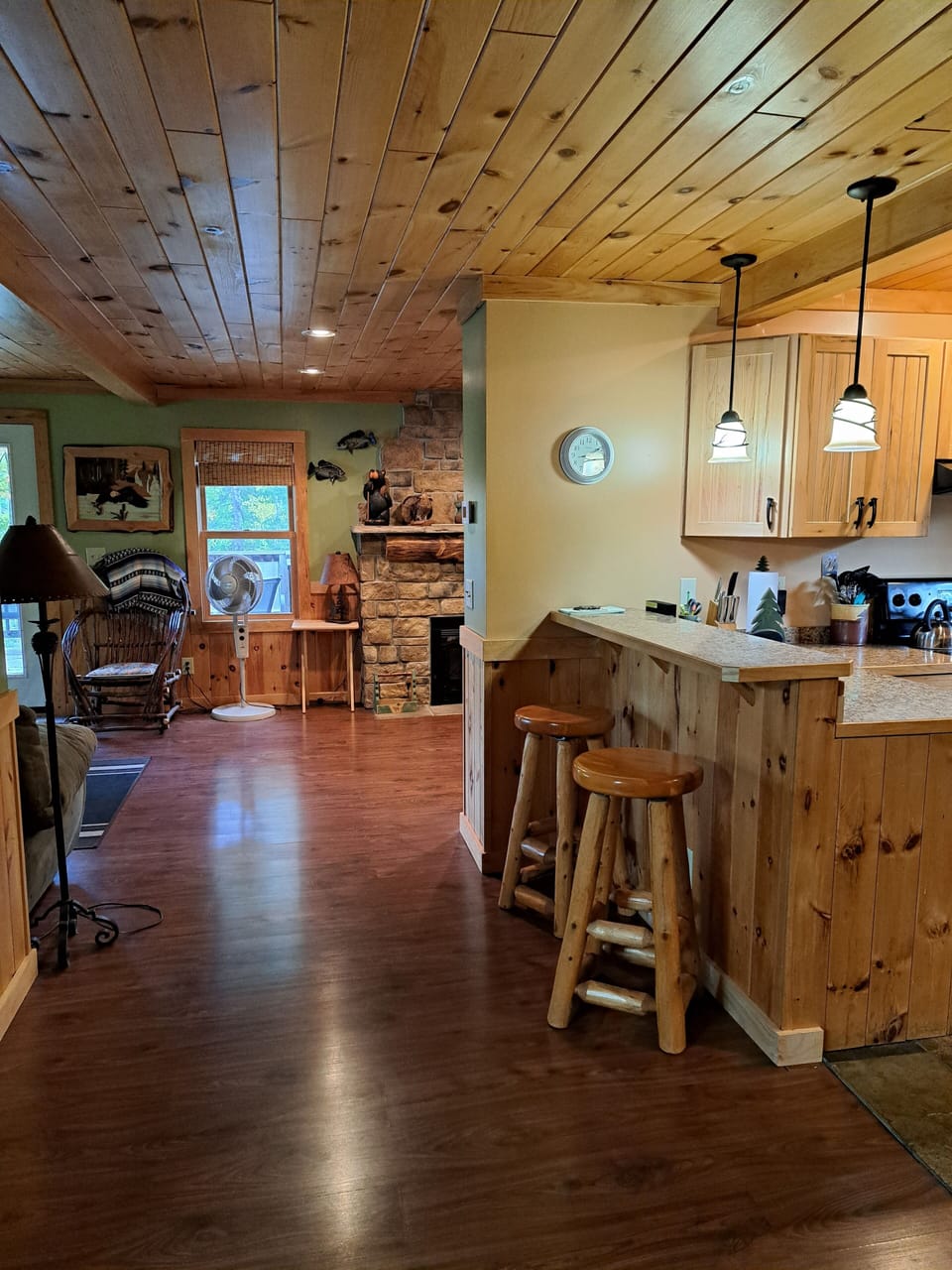 Hallway leading to our living area.