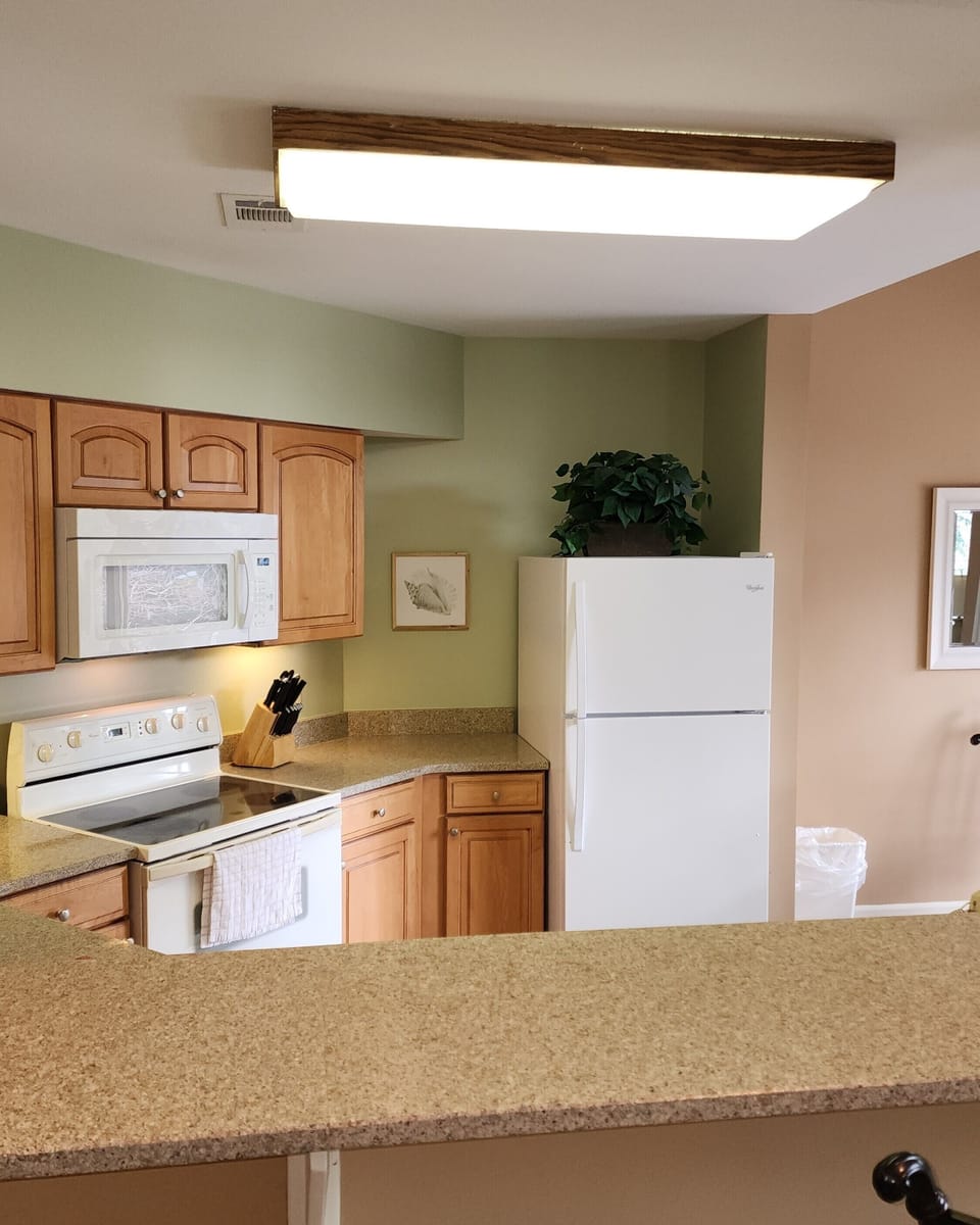 Kitchen with bar seating