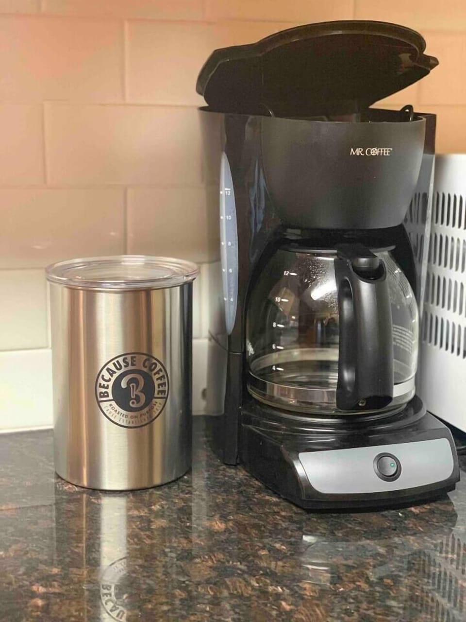 We carry Locally Roasted Because Coffee for our Guests!