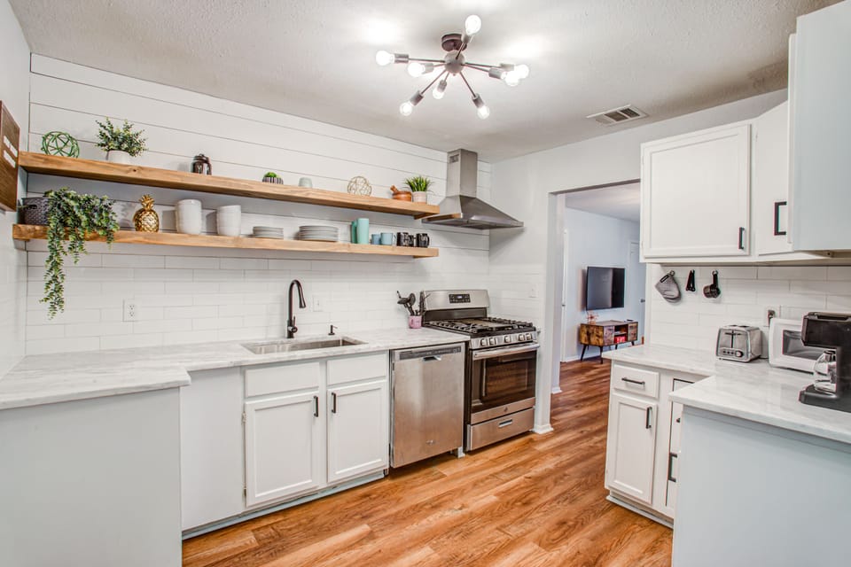 Newly renovated kitchen with everything you need to cook meals!