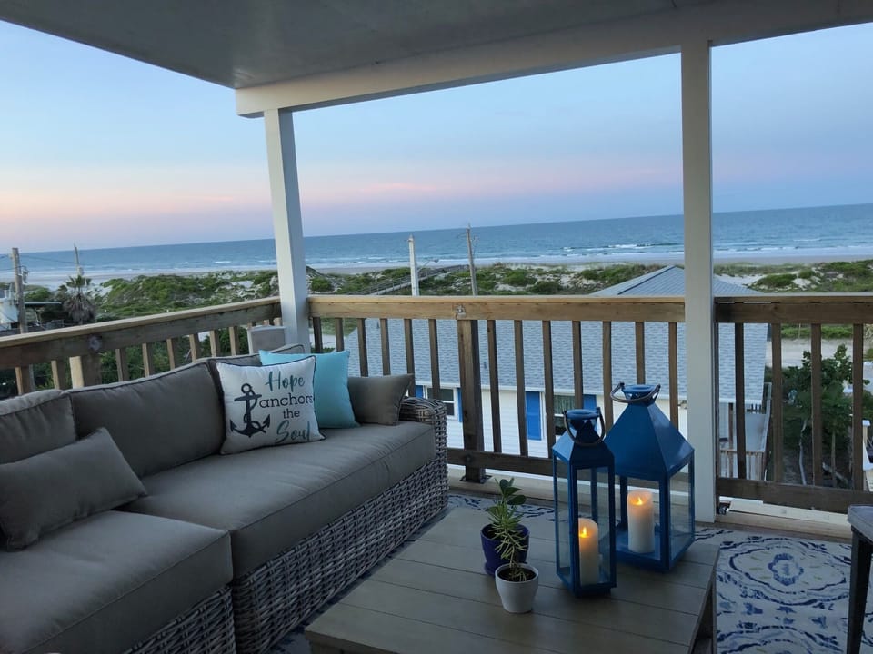 Beach front views from the third floor deck