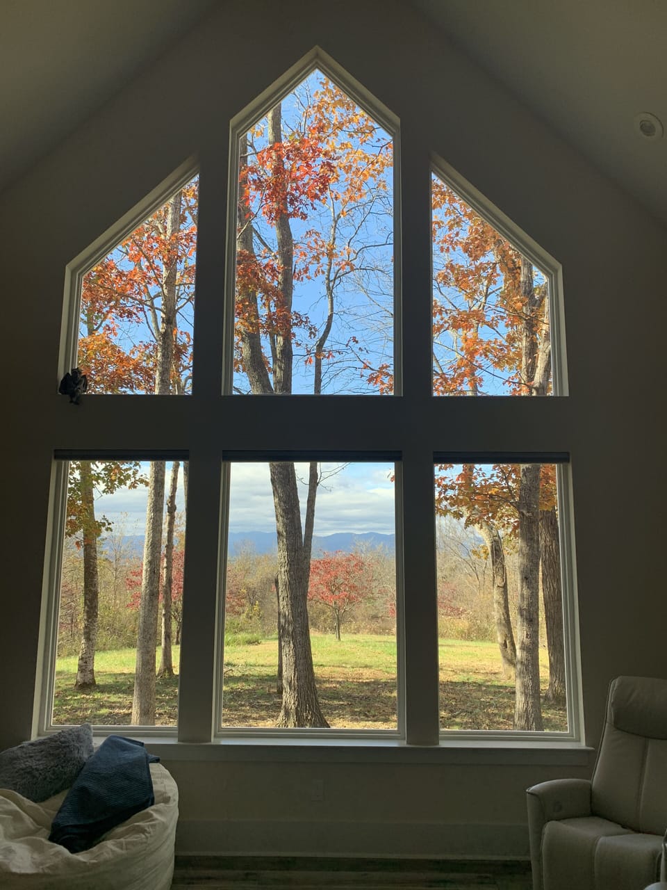   Beautiful sunsets and distant mountain views. Has remote control sun shades.