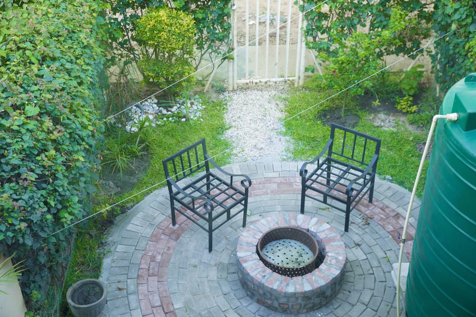 Firepit and private back garden