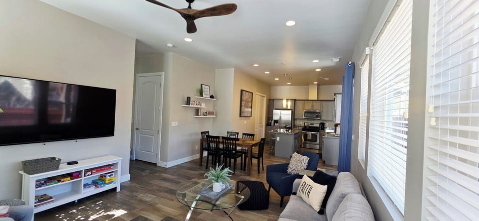 Bright open-concept living area with abundant natural light.