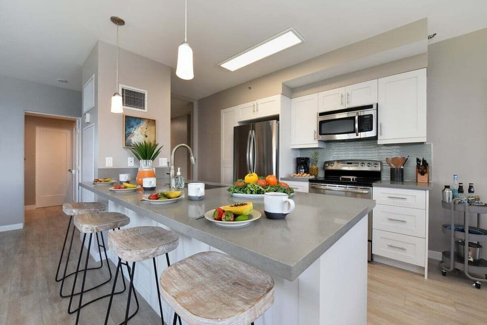 Fully equipped kitchen designed for style and convenience
